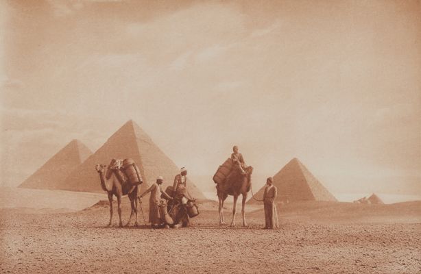 Die Pyramiden von Gizeh.