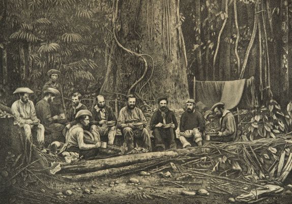 Surveying Party at Dinner.