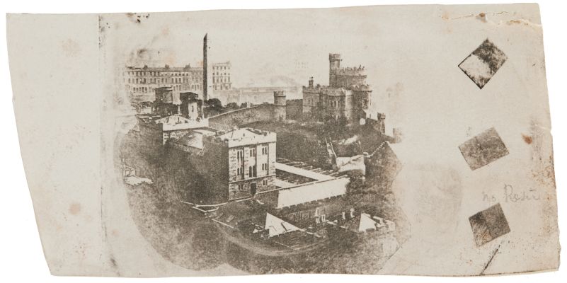 View of Edinburgh from Calton Hill, with three testpatches