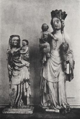 10. Statuette en Albatre de la Sainte Vierge / 11. Statuette en Marbre de la Sainte Vierge