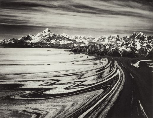 Mount Saint Elias from the North West over Malaspina Glacier