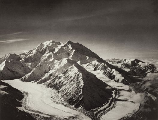 Mount McKinley from North East over Muldrow Glacier