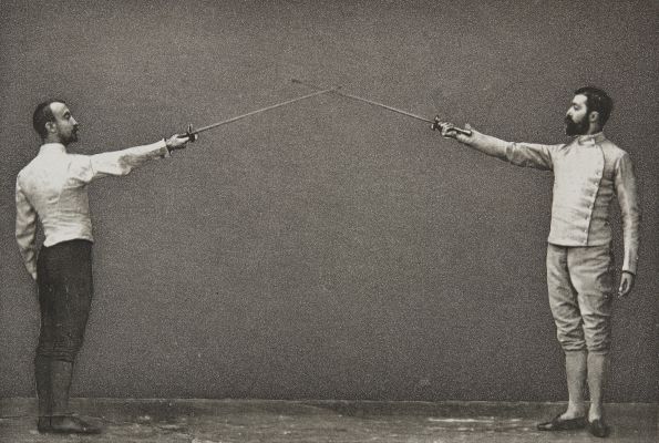 The Salute. First position