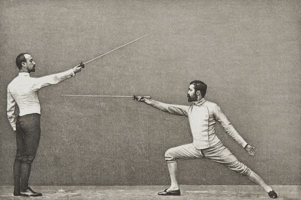 The Salute. Taking distance.