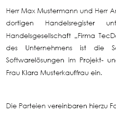 Die Vorlage enthält einen ausführlichen Vertrag über den Eintritt einer persönlich haftenden Gesellschafterin in eine Offene Handelsgesellschaft (OHG).