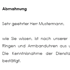 Eine Abmahnung aufgrund des Tragens von sicherheitsgefährdender Kleidung und/oder nicht angemessener Kleidung ist in begründeten Fällen möglich.