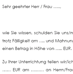 Mit der Abtretungsanzeige des Zedenten/Altgläubigers an den Schuldner soll der neue Gläubiger / Zessionar geschützt werden. 