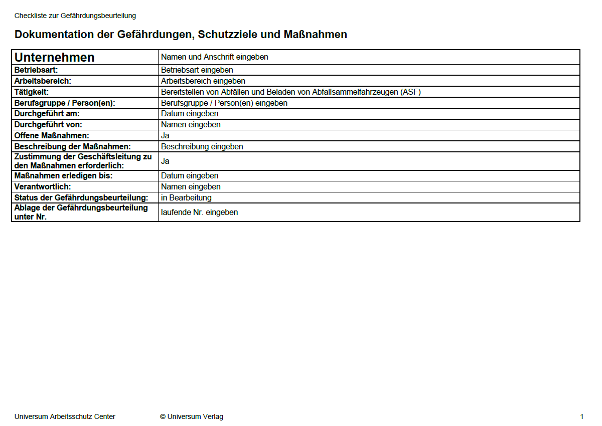 Einblick in das Hauptdokument.