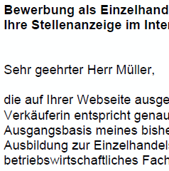 
Auf Basis dieser Musterbewerbung, können Sie einfach und professionell, Ihre individuellen Bewerbungsunterlagen als Arzt/Ärztin bezogen auf Ihre persönliche Situation erstellen.