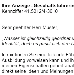 Erstklassige Bewerbungsvorlagen für Ihre Bewerbung als Geschäftsführer/in eines Verkaufsbüro mit Berufserfahrung (ungekündigt) sofort zum Download.