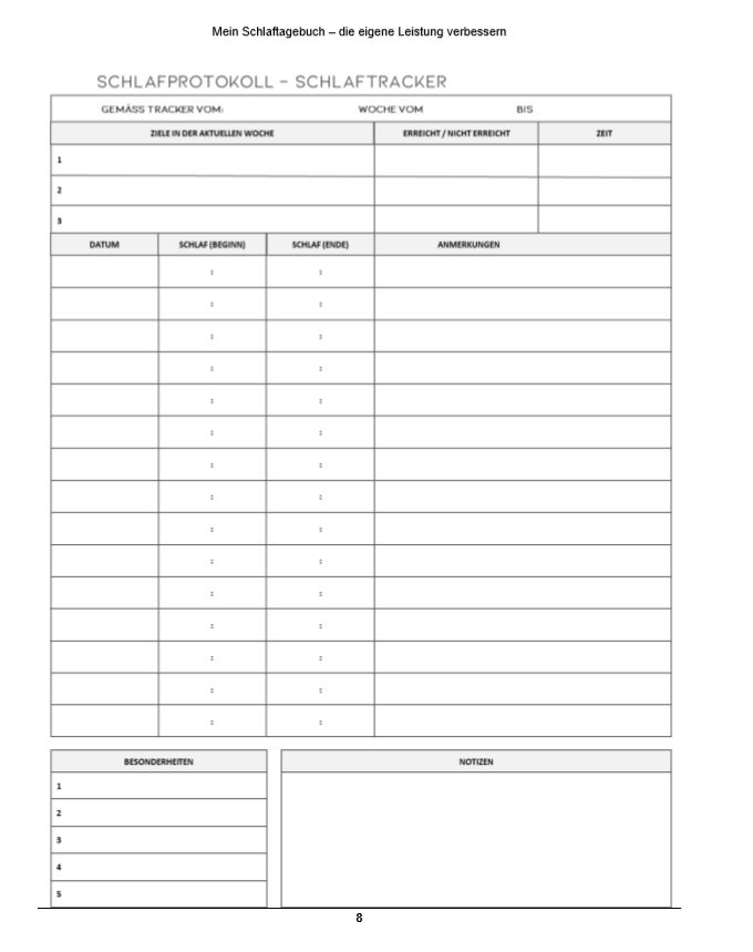 Screenshot 2 Schlaftagebuch 
