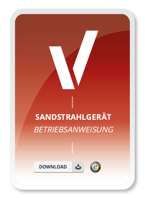 Produktbild Betriebsanweisung Sandstrahlgerät