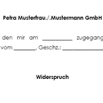 Die Vorlage enthält ein Beispiel welches sich gegen den gesamten Mahnbescheid richtet und ein Beispiel in dem der Widerspruch begrenzt ist auf einen Teil der Forderung.