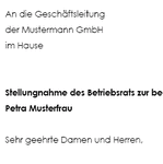 Bevor eine Kündigung ausgesprochen wird, kann der Betriebsrat eine Stellungnahme zur beabsichtigten Kündigung eines Arbeitnehmers aussprechen. 