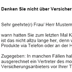 Sie benötigen eine Anregung, Idee oder einfach nur passende Worte für einen Werbebrief der Lust darauf macht Ihr Angebot kennenzulernen?