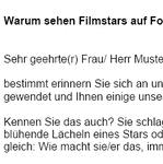 Sie benötigen eine Anregung, Idee oder einfach nur passende Worte für einen Follow-Up Werbebrief, um einen erneuten Kontakt herzustellen?