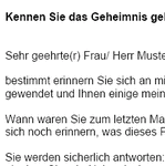 Sie benötigen eine Anregung, Idee oder einfach nur passende Worte für einen Follow-Up Werbebrief, um einen erneuten Kontakt herzustellen?