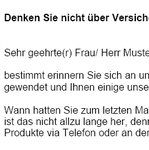 Sie benötigen eine Anregung, Idee oder einfach nur passende Worte für einen Follow-Up Werbebrief, um einen erneuten Kontakt herzustellen?