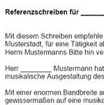 Sie waren mit ihrem DJ zufrieden und möchten diesen weiterempfehlen. In diesem Musterbrief empfiehlt ein(e) Kunde/Kundin einen freiberuflichen Discjockey (männlich) weiter. 