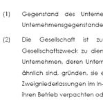 Mustersatzung für eine kleine bis mittlere, nicht-börsennotierte Aktiengesellschaft (AG) und ist für einen kleinen Aktionärskreis geeignet (Namensaktien).