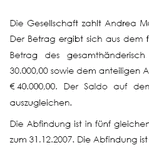 Die Vorlage regelt in einem Mustervertrag zwischen Gesellschaftern einer Kommanditgesellschaft den Austritt eines Kommanditisten (Gesellschafter, der in der Höhe seiner Einlage für die Gesellschaft haftet). 