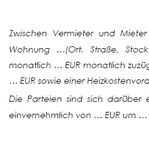 Die Vereinbarung wird zwischen einem Mieter und Vermieter über eine anstehende Mieterhöhung getroffen. 