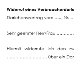 Dieser Widerruf ist nur bei einem Verbraucher-Darlehensvertrag möglich.