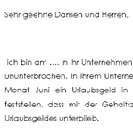 Die Mustervorlage unterstützt Sie bei der Einforderung von Ansprüchen aus betrieblicher Übung. 