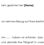 Wurde ein Arbeitsvertrag zwischen einem Arbeitgeber und -nehmer geschlossen, der aufgrund eines benannten Grundes befristet war, endet der Vertrag mit dem Befristungsende. 