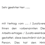 Verstößt ein Arbeitnehmer gegen vereinbarte Bedingungen für die Nutzung eines dienstlichen Fahrzeugs, wird der Arbeitnehmer mit diesem Musterschreiben abgemahnt.