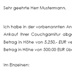 Wird eine Mietsache weitervermietet, werden häufig zwischen dem Nach- und dem Vormieter die finanziellen Modalitäten zur Übernahme von Einrichtungsgegenständen in einer Ablösevereinbarung geregelt. 