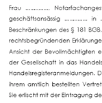 Der Gesellschaftsvertrag ist Grundlage für die Rechtsverhältnisse in der GmbH und regelt die Beziehungen zwischen dem Einzel-Gesellschafter und der Gesellschaft. Der Mustervertrag bereitet die anwaltliche Beratung oder den Notar-Termin zur Gründung der GmbH vor.