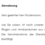 Eine Abmahnung aufgrund des Tragens von sicherheitsgefährdender Kleidung und/oder nicht angemessener Kleidung ist in begründeten Fällen möglich.