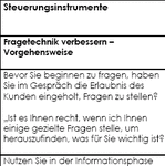 Die Checkliste gibt wertvolle Hinweise, was Sie beim Stellen von Fragen beachten sollten und unterstützt Sie dabei, wie Sie Ihren Gesprächspartner mit geschickter Fragestellung gezielt zum Nachdenken über die Bedeutung Ihres Leistungsangebote für sein Unternehmen anregen können. 