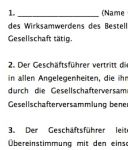 Die Vorlage beinhaltet einen Geschäftsführervertrag mit einer Unternehmergesellschaft bzw. Mini-GmbH.