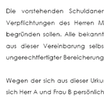 Mit dieser Mustervorlage erkennen zwei Schuldner rechtssicher einem Gläubiger eine Forderung an. 