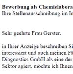 Auf Basis dieser Muster-Bewerbung, können Sie einfach und professionell, Ihre individuellen Bewerbungsunterlagen bezogen auf Ihre persönliche Situation erstellen.