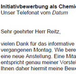 Auf Basis dieser Muster-Bewerbung, können Sie einfach und professionell, Ihre individuellen Bewerbungsunterlagen bezogen auf Ihre persönliche Situation erstellen.