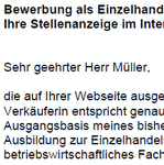 
Auf Basis dieser Musterbewerbung, können Sie einfach und professionell, Ihre individuellen Bewerbungsunterlagen als Arzt/Ärztin bezogen auf Ihre persönliche Situation erstellen.