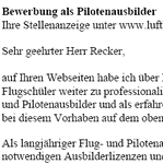 Auf Basis dieser Musterbewerbung, können Sie einfach und professionell, Ihre individuellen Bewerbungsunterlagen bezogen auf Ihre persönliche Situation erstellen.