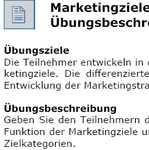 Die Teilnehmer entwickeln in dieser Übung quantitative und qualitative Marketingziele.