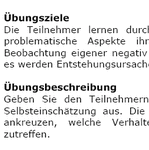 Die Teilnehmer lernen durch die Bearbeitung des kurzen Fragebogens problematische Aspekte ihres eigenen Stressverhaltens kennen. 