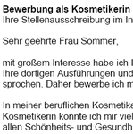 Auf Basis dieser Musterbewerbung, können Sie einfach und professionell, Ihre individuellen Bewerbungsunterlagen bezogen auf Ihre persönliche Situation erstellen.