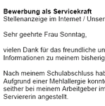 Bewerbungsvorlage für Ihre Bewerbung als 