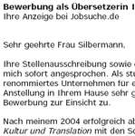 Erstklassige Bewerbungsvorlagen für Ihre Bewerbung als Übersetzer/Übersetzerin mit Berufserfahrung (ungekündigt) sofort zum Download.