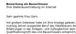 Sofort einsetzbare Bewerbungsvorlagen für Ihre Bewerbung als Bauschlosser/in mit Berufserfahrung (ungekündigt) zum Download.