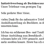 Die von Personalprofis erstellten Vorlagen eignen sich für eine Bewerbung als Busfahrer/in (Aushilfe). Die Musterbewerbung können Sie nach dem Download, einfach und schnell, auf Ihre persönliche Situation anpassen. 