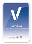 Gratulation zum Muttertag Muster