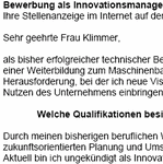 Für Ihre Bewerbung als Innovationsmanager/in mit Berufserfahrung (ungekündigt) erhalten Sie professionelle und sofort einsetzbare Vorlagen zum Download.
