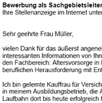 Für Ihre Bewerbung als Sachgebietsleiterin (Krankenversicherung) mit Berufserfahrung (ungekündigt) erhalten Sie professionelle und sofort einsetzbare Vorlagen zum Download.
